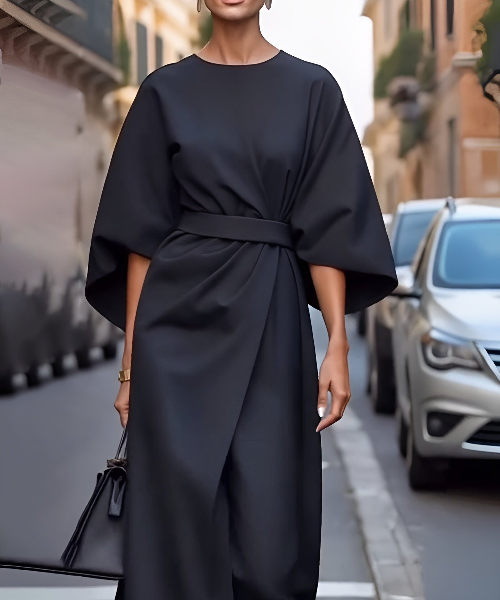 Lissey – Minimalist Belted Luxe Haljina