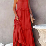 Robyn – Halter Ruffle Maksi Haljina