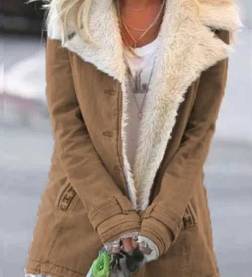 Andrea - Elegantni Douillette Jas