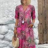 Andrea – Živopisna midi Haljina