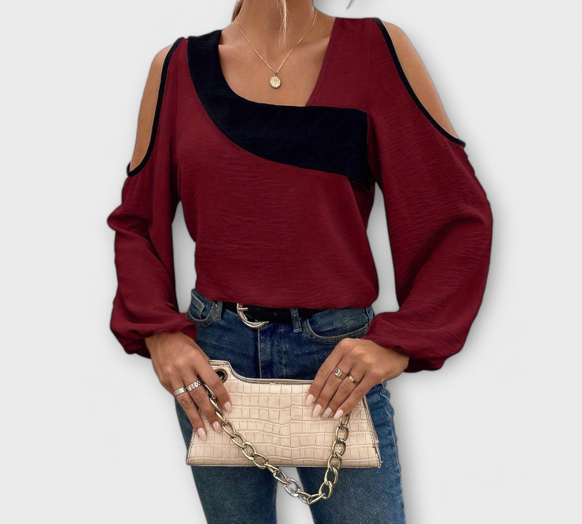 Marina - Bluza s kvadratnim izrezom