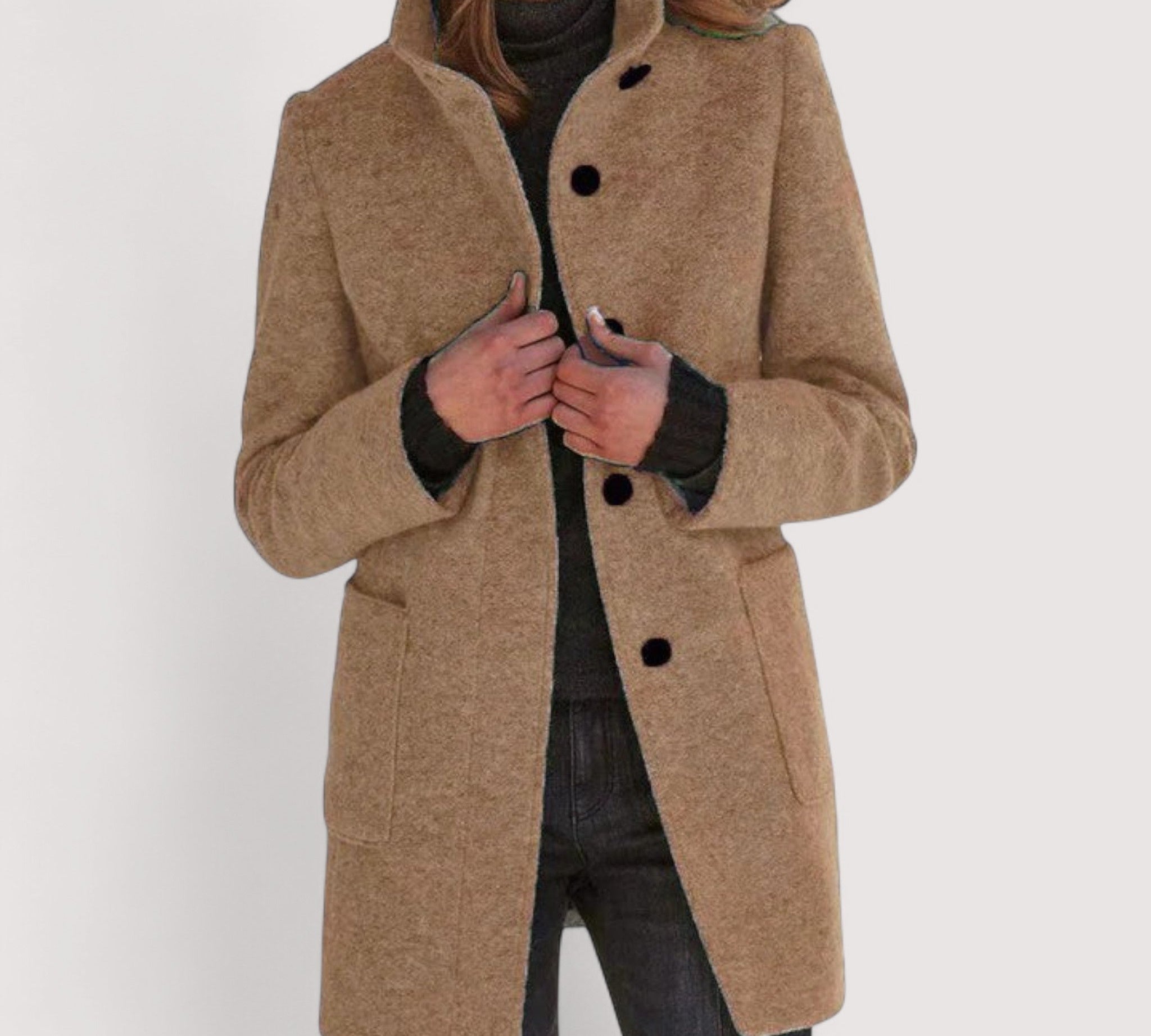 Amina™ | Klasični kaput od mješavine vune