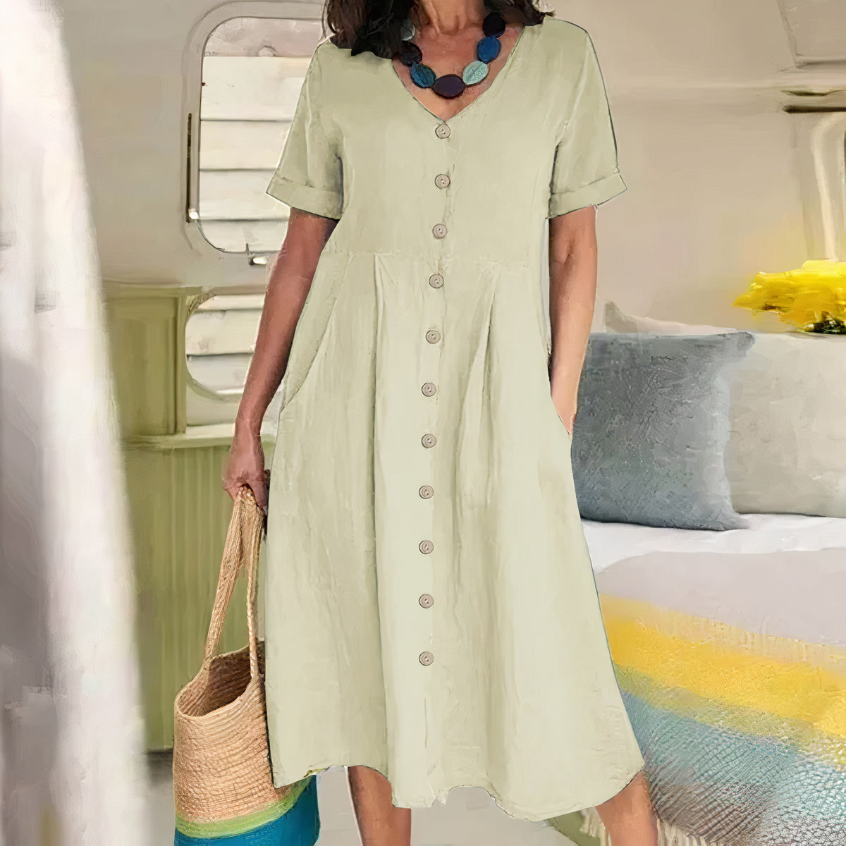 Briar – Effortless Buttoned Haljina