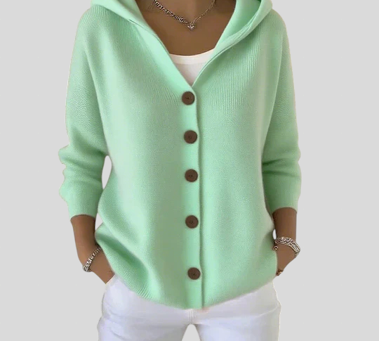 Felicia - Trendy Pletiva Jakna s Kapuljačom