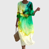 Lara™ | Elegantna Floral-Max haljina
