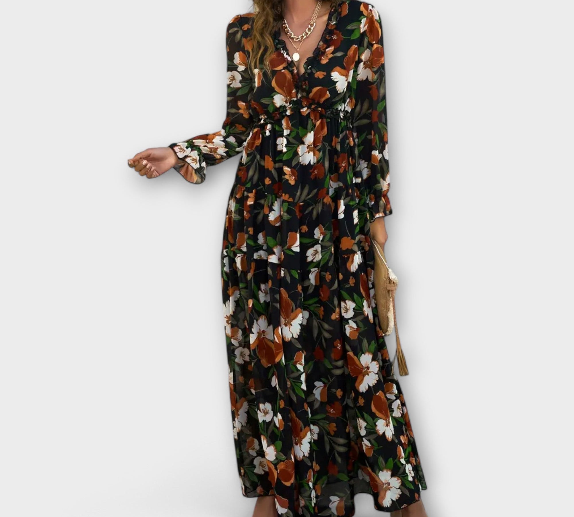 Maxi haljina s cvjetnim uzorkom