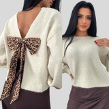 Maglia - Cozy Chic S Animal Uzorkom I Mašnom Na Leđima