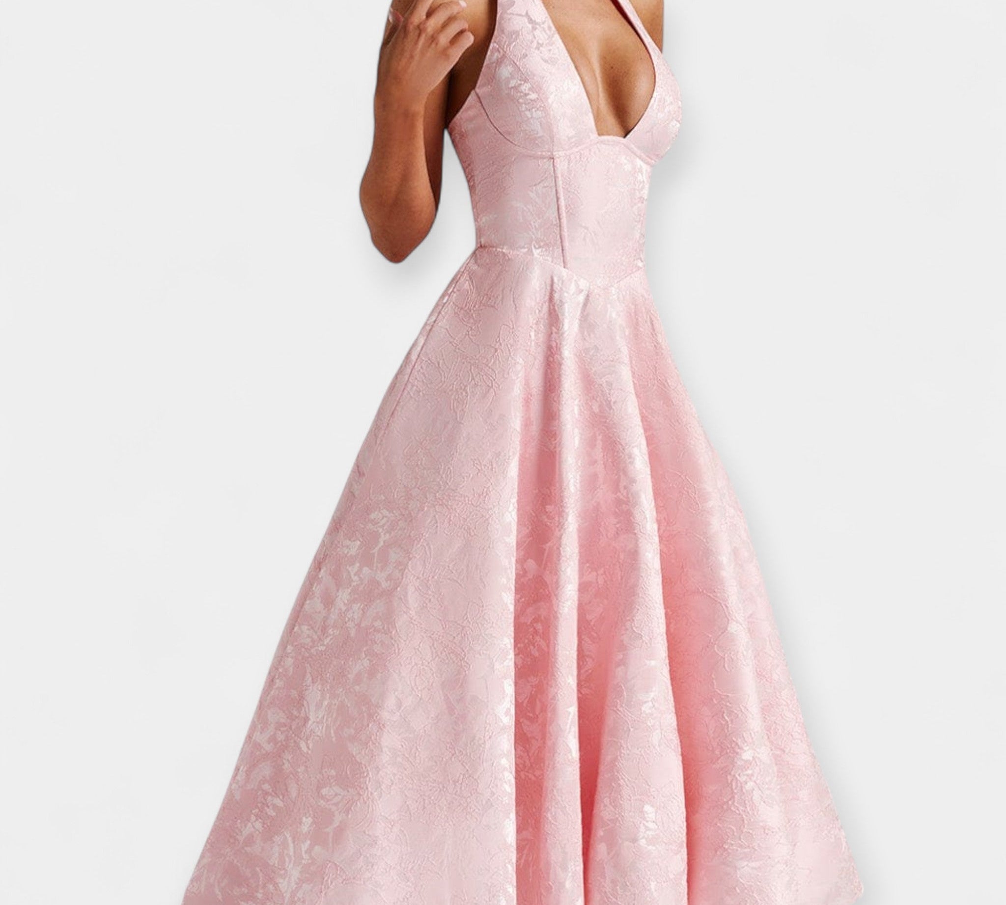 Mini haljina s otvorenim leđima i modernim korzetom