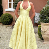 Caroline | ženski Wedding Guest Embellished V-izrez haljina