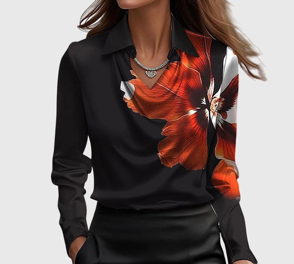 Brooklyn – Elegantna Bluza od Sjajnog Satena