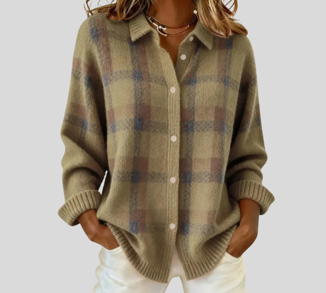 Evelyn - Klasični Prugasti Pulover