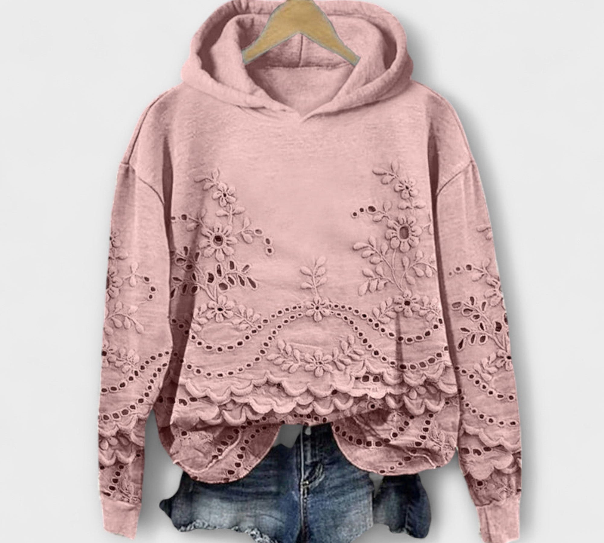 Grace – Vintage Hoodie s cvjetnim uzorkom