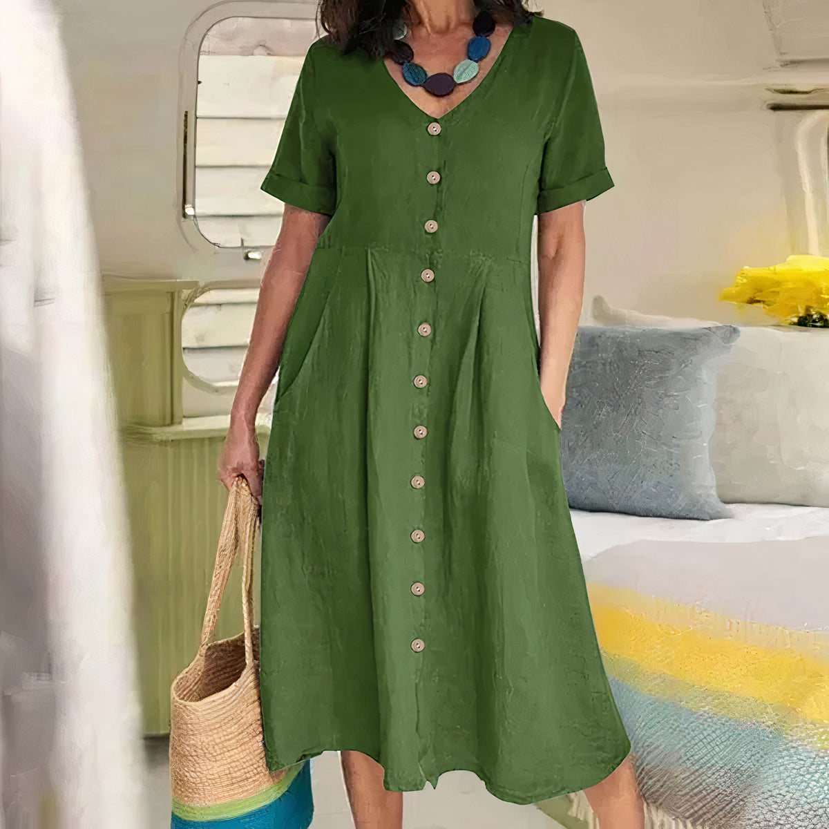 Briar – Effortless Buttoned Haljina