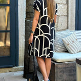 Ellanore – Geometric Print Polo Haljina