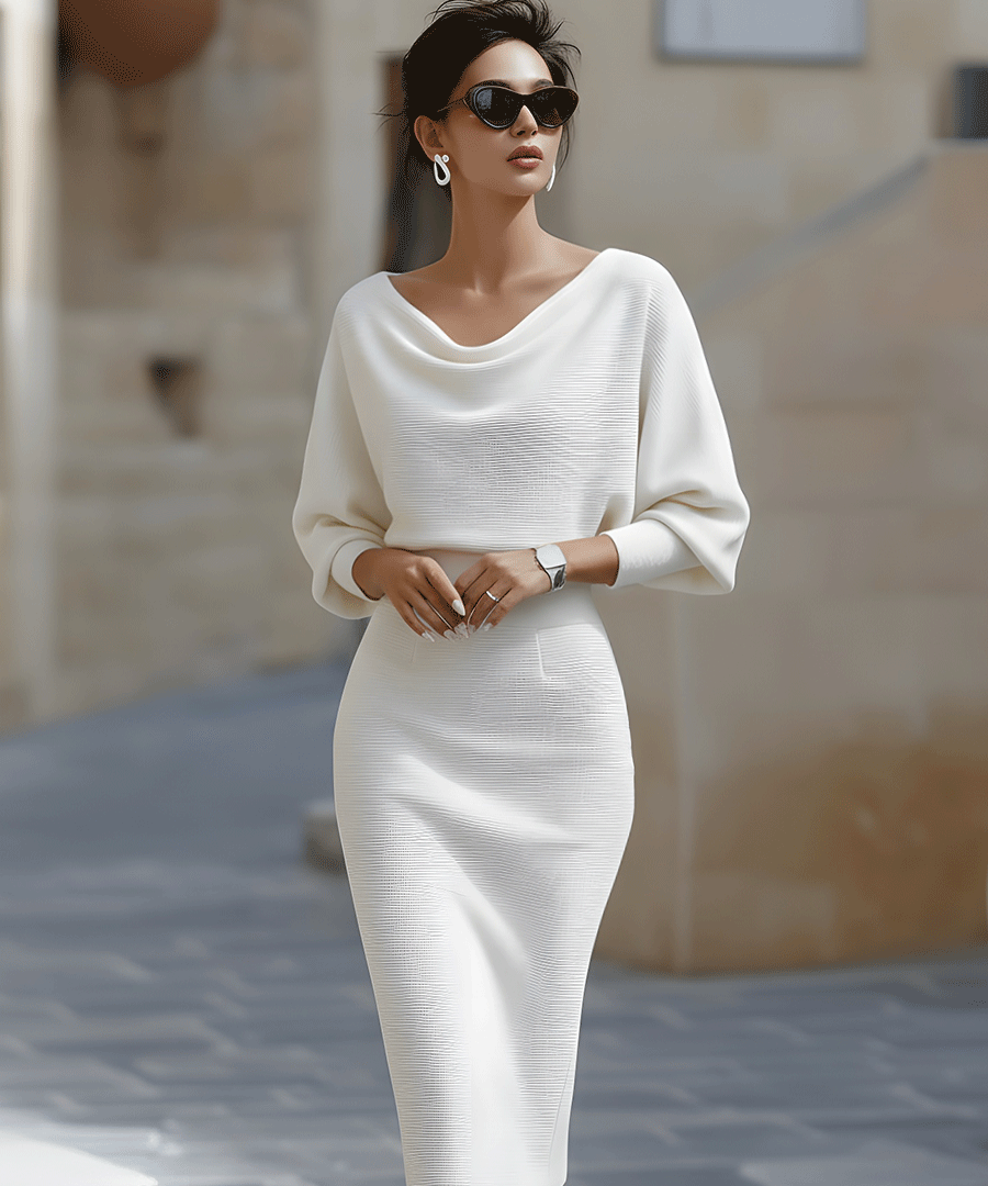 Lydia | Elegantna Midi Haljina za Svakodnevnu Upotrebu