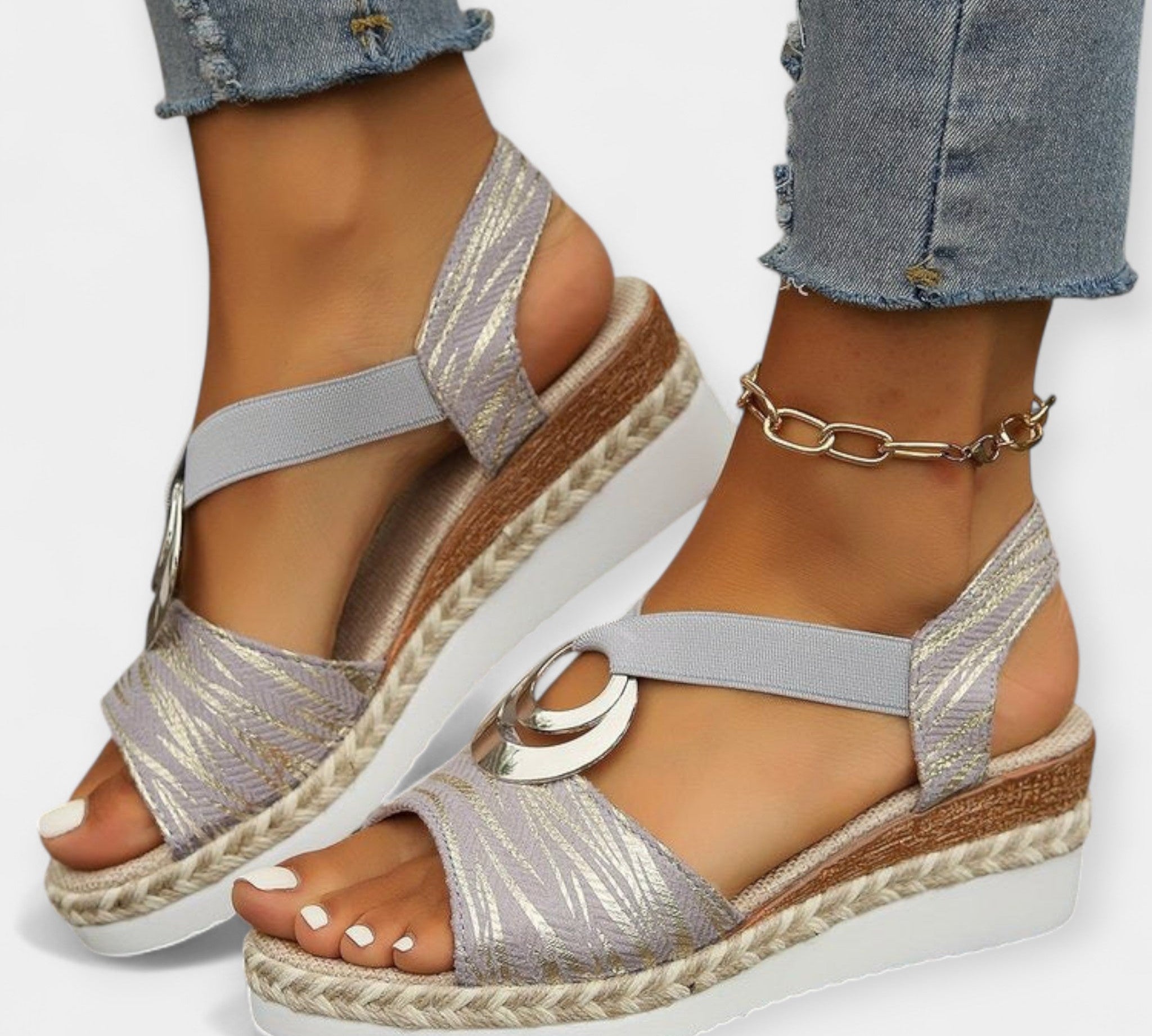 Rimske sandale s tkanjem