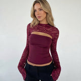 ARIA | Čipkasti Top