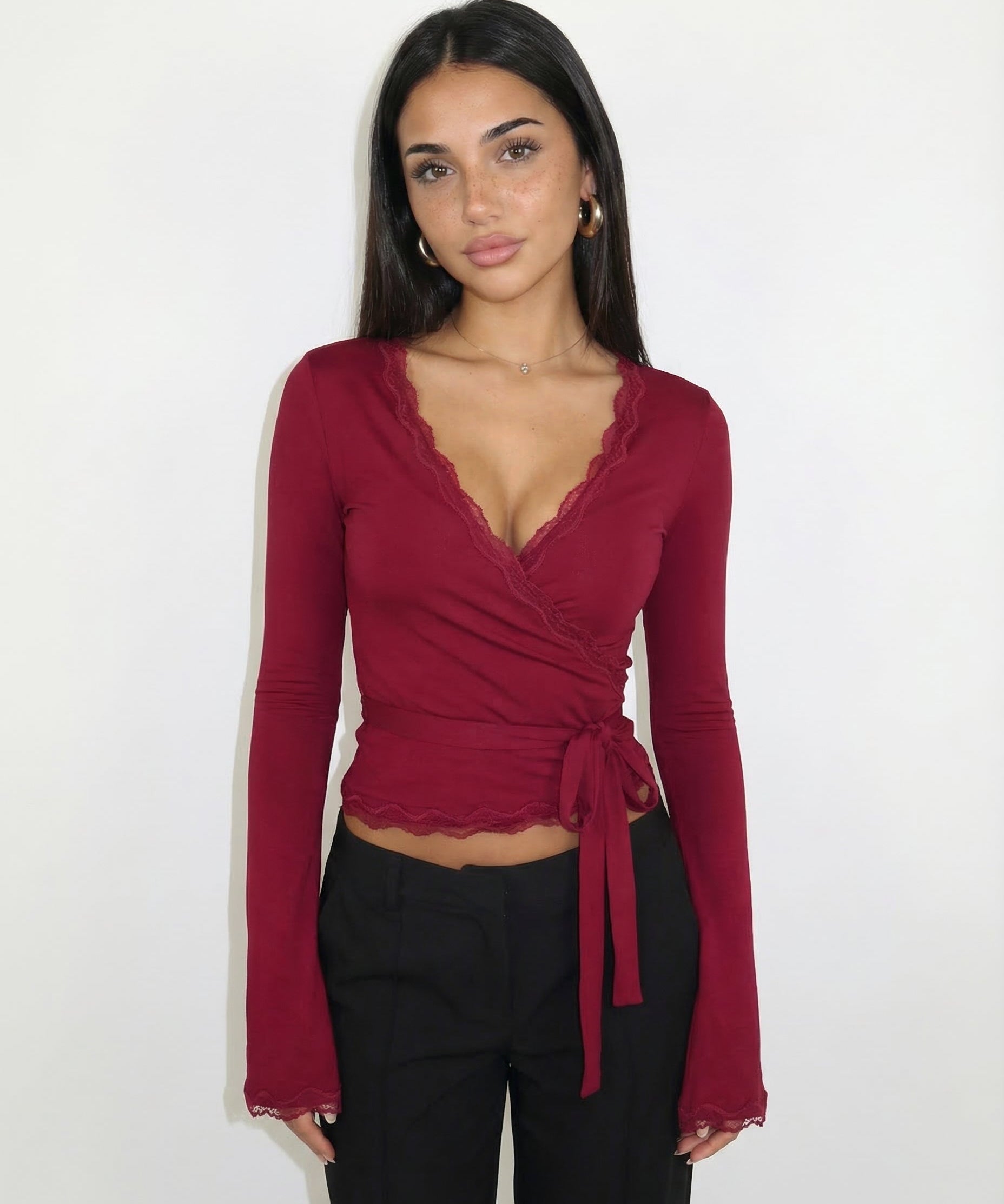 ARIA | Čipkasti Wrap Top