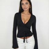 ARIA | Čipkasti Wrap Top