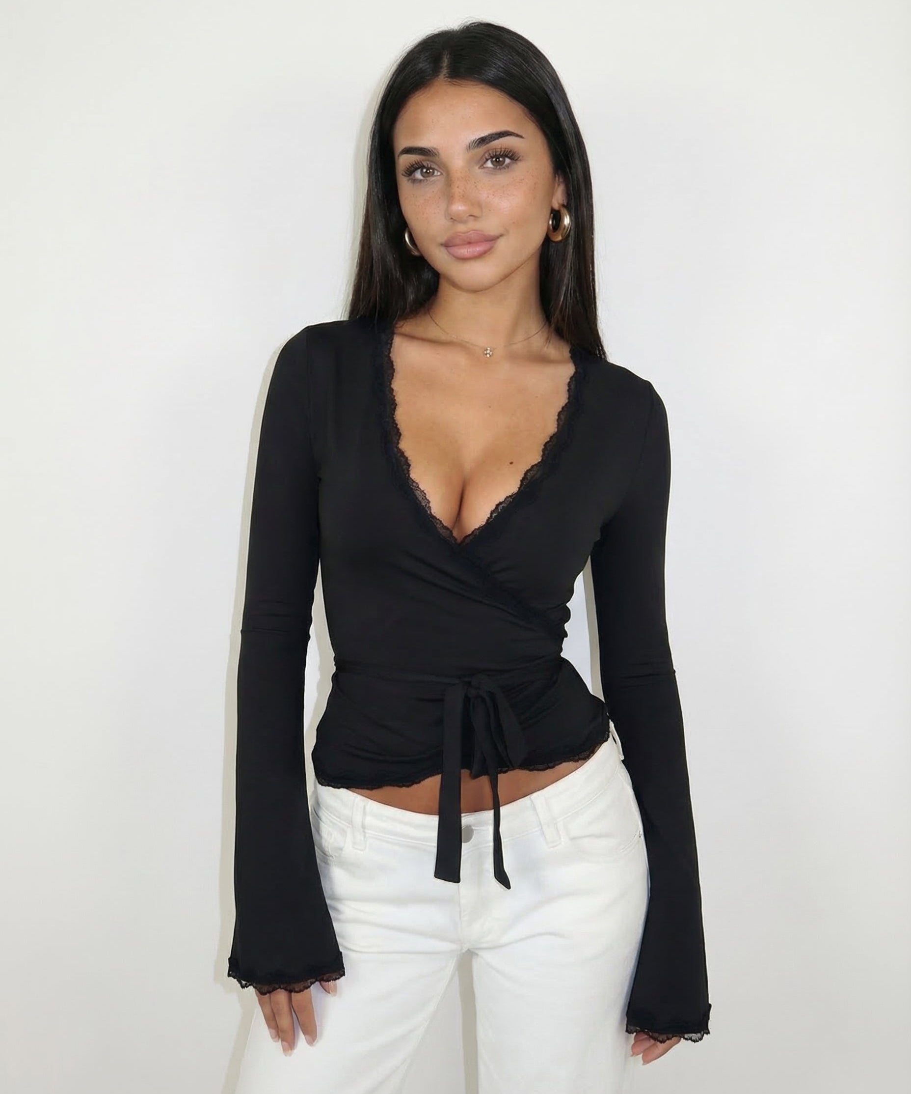 ARIA | Čipkasti Wrap Top