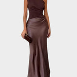 Anita™ | Elegantna Maxi Haljina s Jednim Rame i Plisiranjem