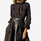 Midi haljina s volanima