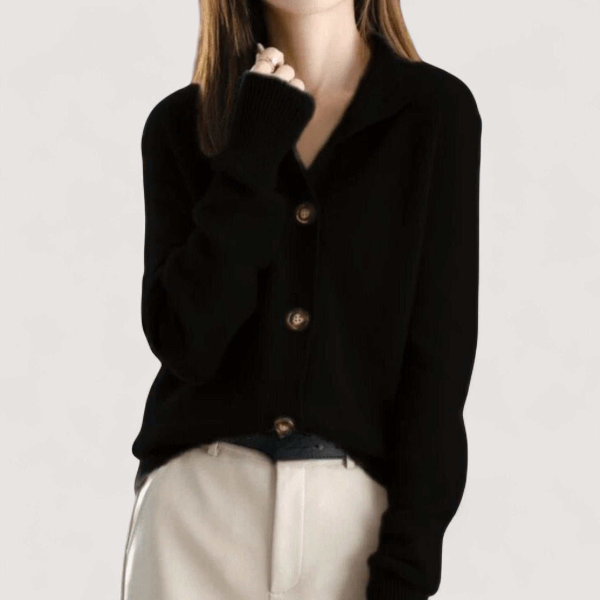 Annie™ | Pleteni kašmir prsluk