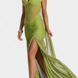 Selina – Elegant Maksi haljina with Mesh Details
