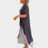 Klasična duga haljina u jednobojnoj nijansi