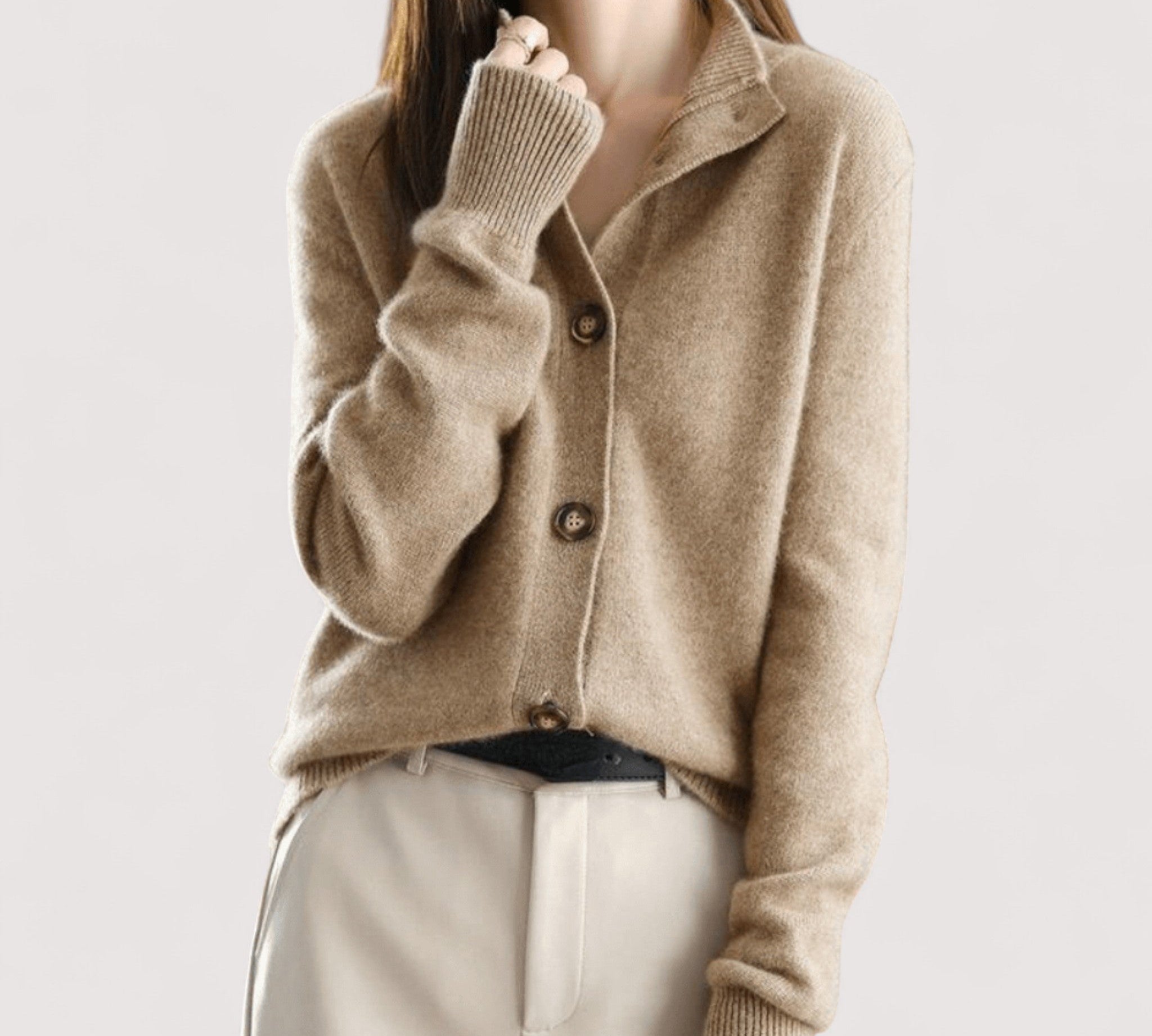 Annie™ | Pleteni kašmir prsluk