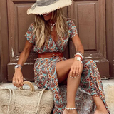 Justine™ – Duga boho haljina s remenom