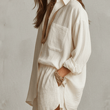 JUNIPER | Boho Oversized Košulja s Laganom Hlačama