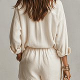 JUNIPER | Boho Oversized Košulja s Laganom Hlačama