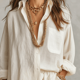 JUNIPER | Boho Oversized Košulja s Laganom Hlačama