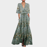 Jill™ | Elegantna Maxi Haljina s Cvjetnim Uzorkom