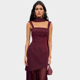 Amber – Bordo elegantna haljina