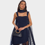 Amber – Bordo elegantna haljina