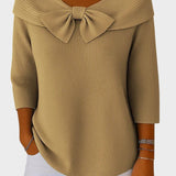 Catalina - Ženski Pulover S Mašnom I Okruglim Izrezom