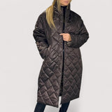 Ofira™ | Reverzibilni prošiveni kaput s podstavom leoparda