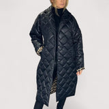 Ofira™ | Reverzibilni prošiveni kaput s podstavom leoparda