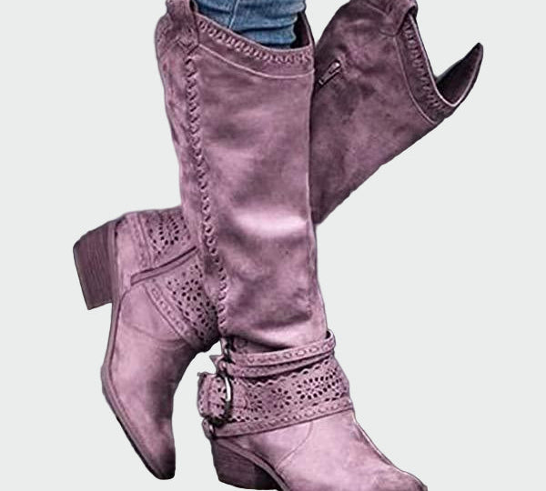 Isabel - Retro kožne kaubojke