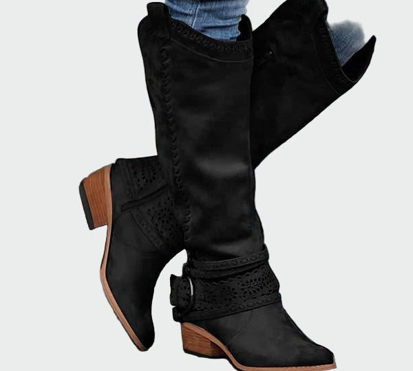 Isabel - Retro kožne kaubojke