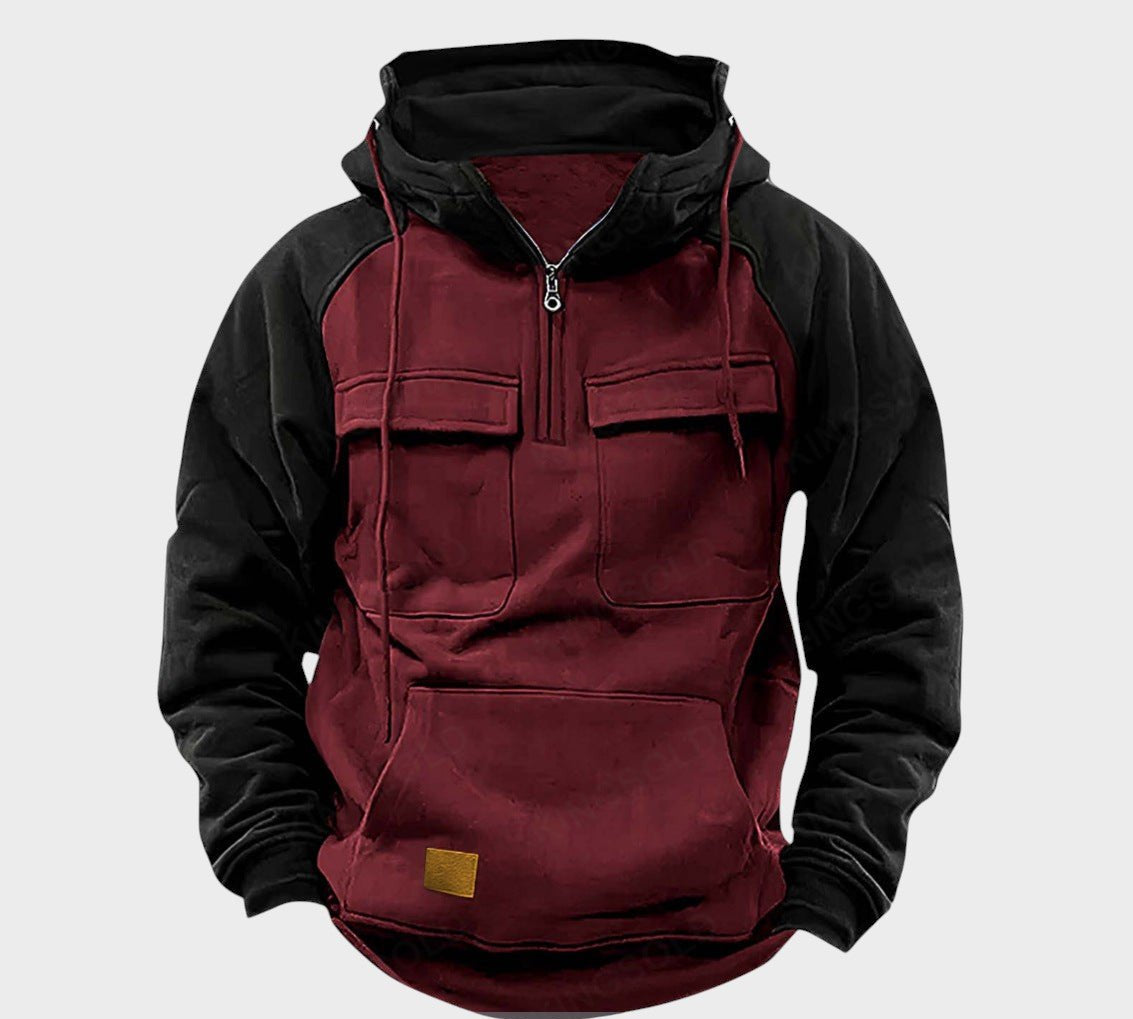 Kristian - Polo-zip majica s kapuljačom