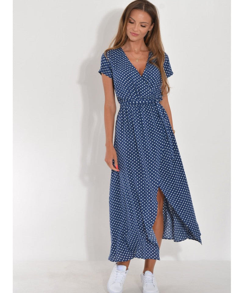 Judy | Stylish V-Neck Floral Dress