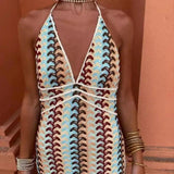 Iris | ženski Wedding Guest Crochet Draped haljina for Beach Wedding