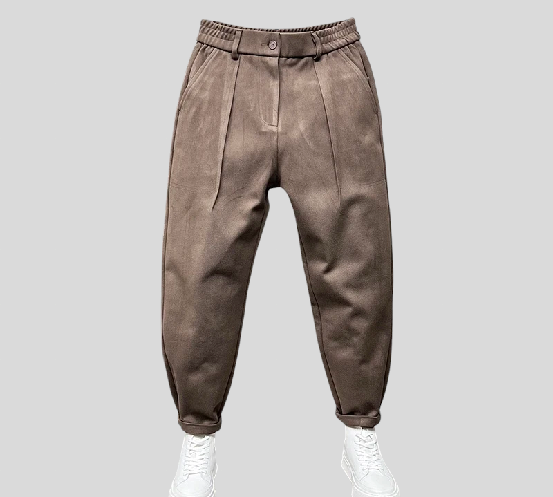 Marcello - Elegantne Hlače Melange