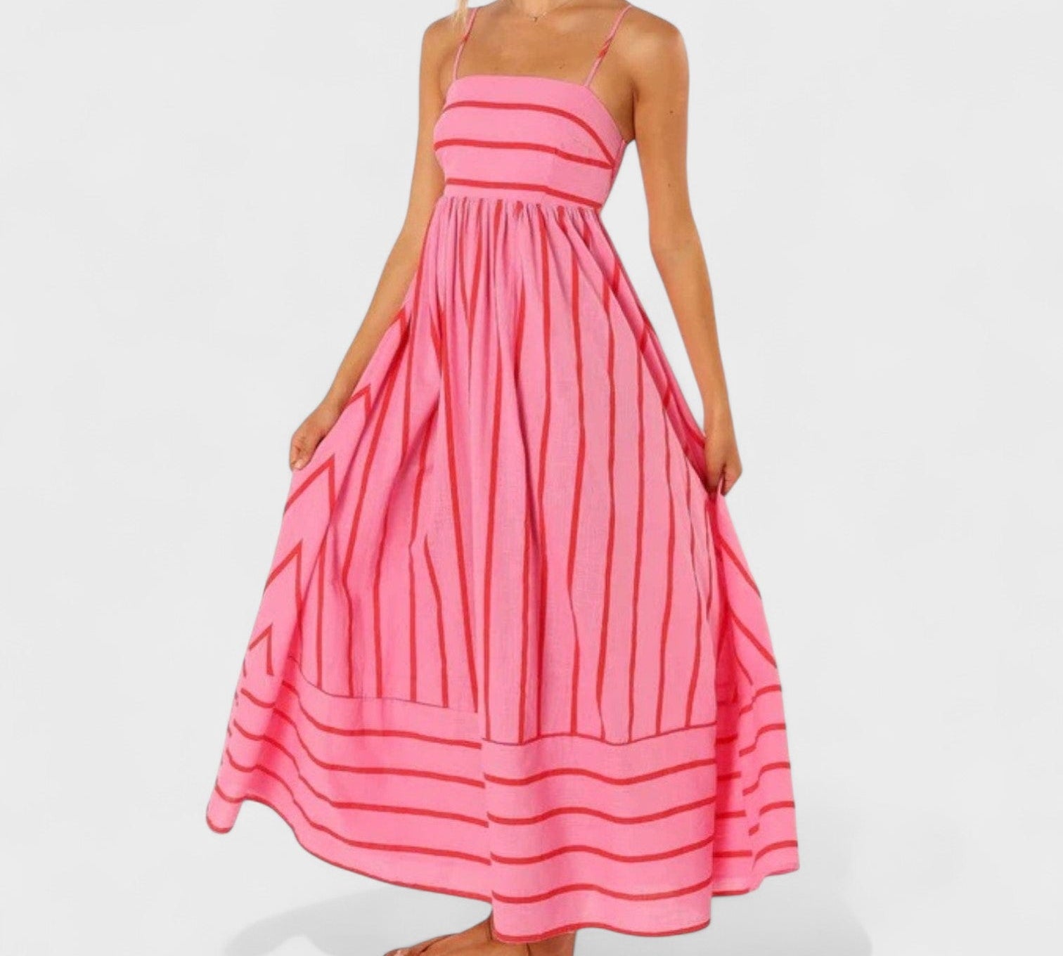 Isabel - Duga haljina s prugama