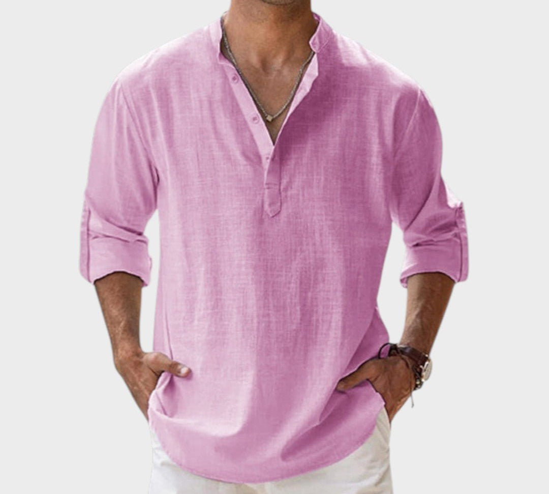 Mikkel - Åndbar linnedskjorte