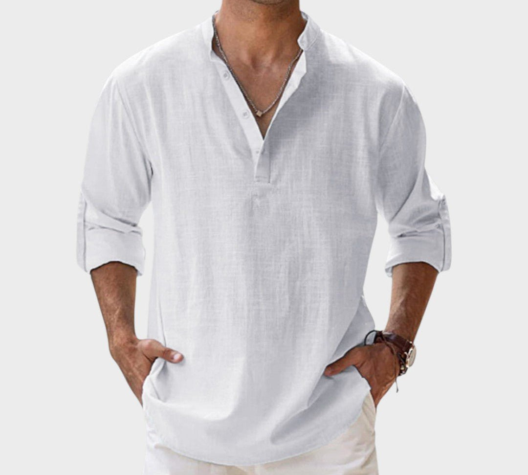 Mikkel - Åndbar linnedskjorte