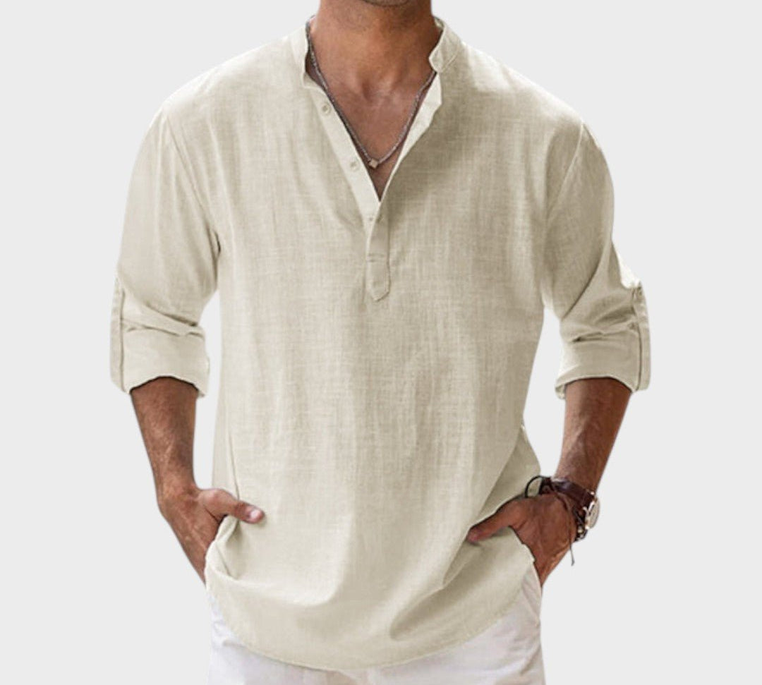 Mikkel - Åndbar linnedskjorte